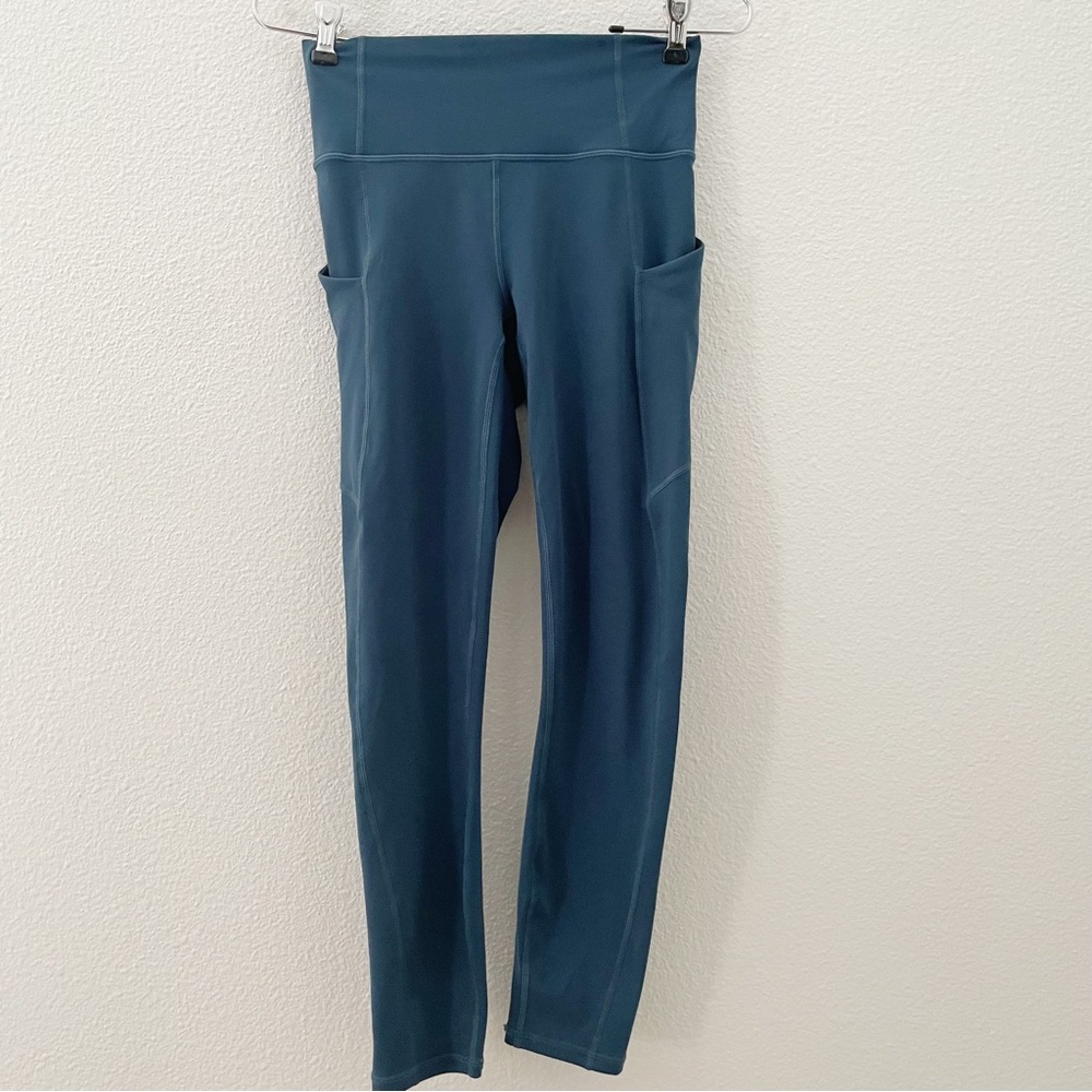Fabletics pure luxe teal leggings size XS